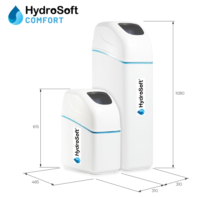 Rozmery zmäkčovačov vody HydroSoft COMFORT