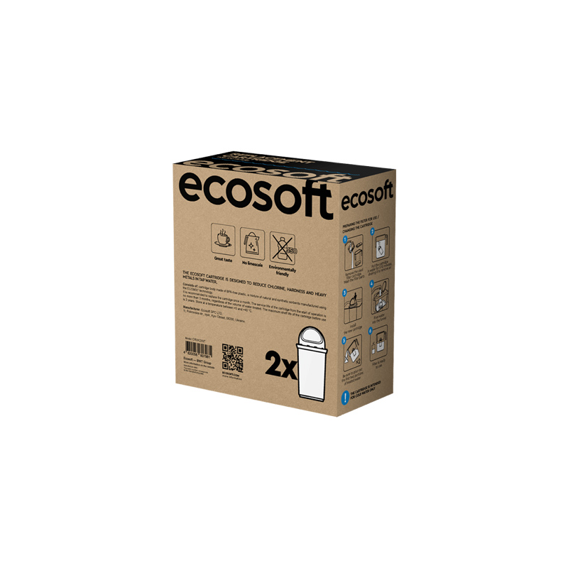 Sada 2 náhradných filtračných vložiek pre kanvicu Ecosoft Slim