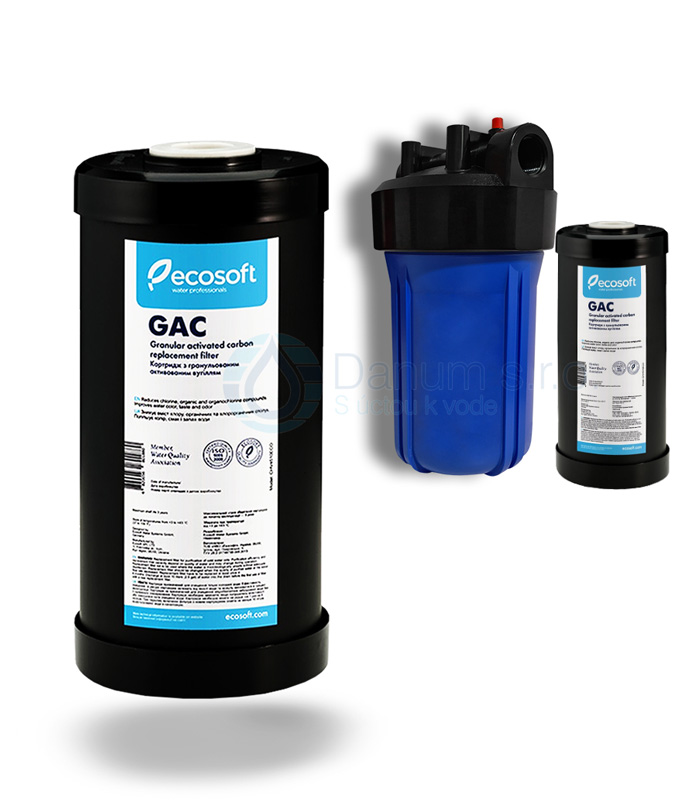 Uhlíková filtračná vložka GAC-10B granulovaným aktívnym uhlím s BigBlue 10 filtračnou telesou
