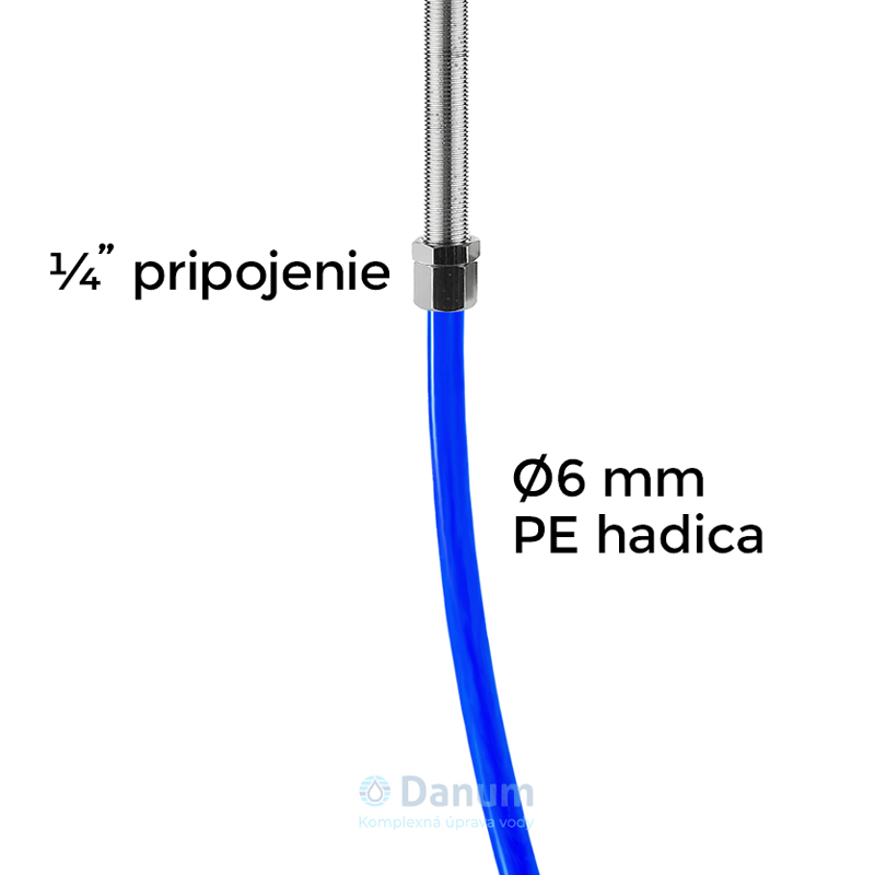 Jednocestná kuchynská batéria L1 k RO/NF - pripojenie