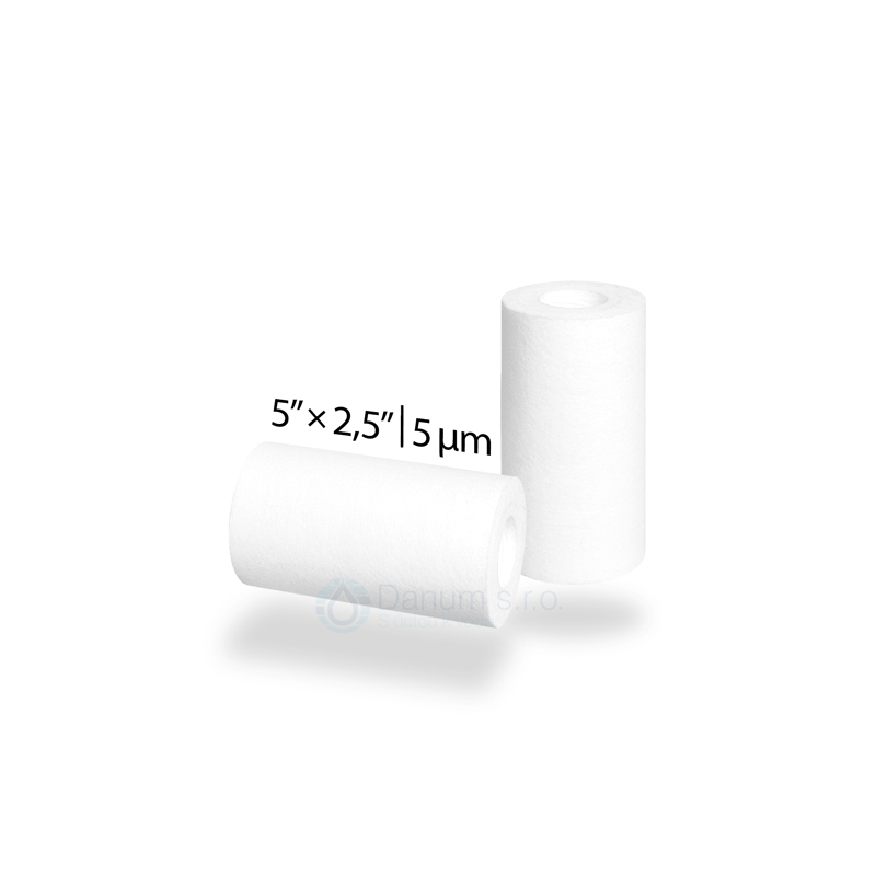 Náhradná filtračná vložka - polypropylénová, lisovaná | 5&quot; x 2,5&quot; | 5 µm