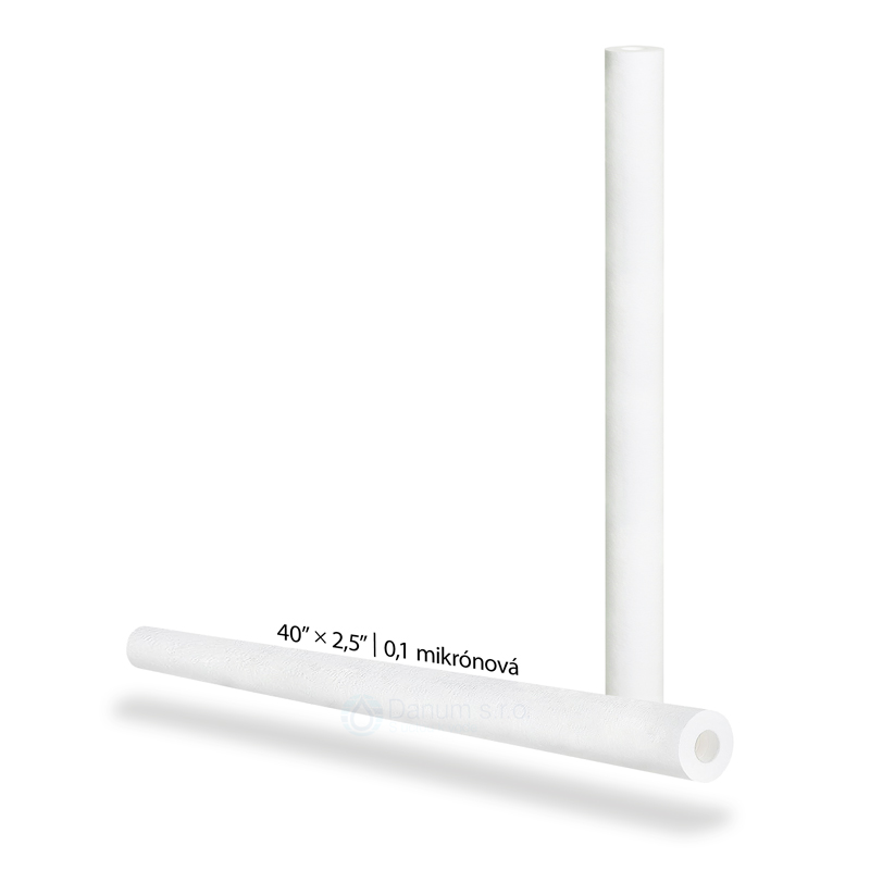 Náhradní filtrační PP vložka - lisovaní | 40” × 2,5” | 0,1 µm