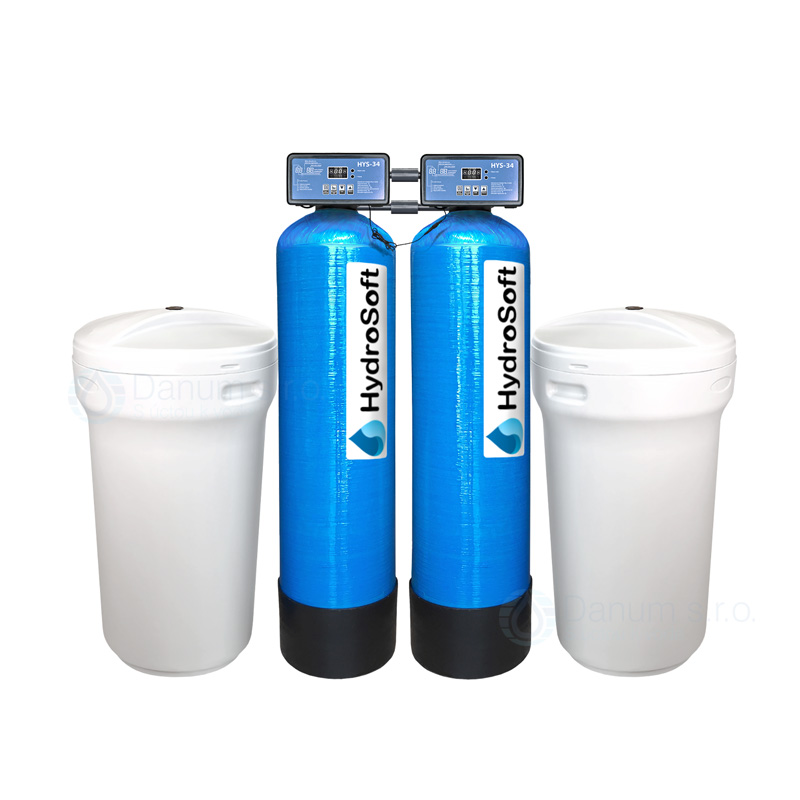 Dvojitý komerčný zmäkčovač vody HydroSoft Twins 3,0