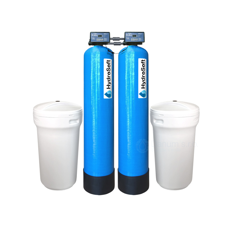 Dvojitý komerčný zmäkčovač vody HydroSoft Twins 7.2