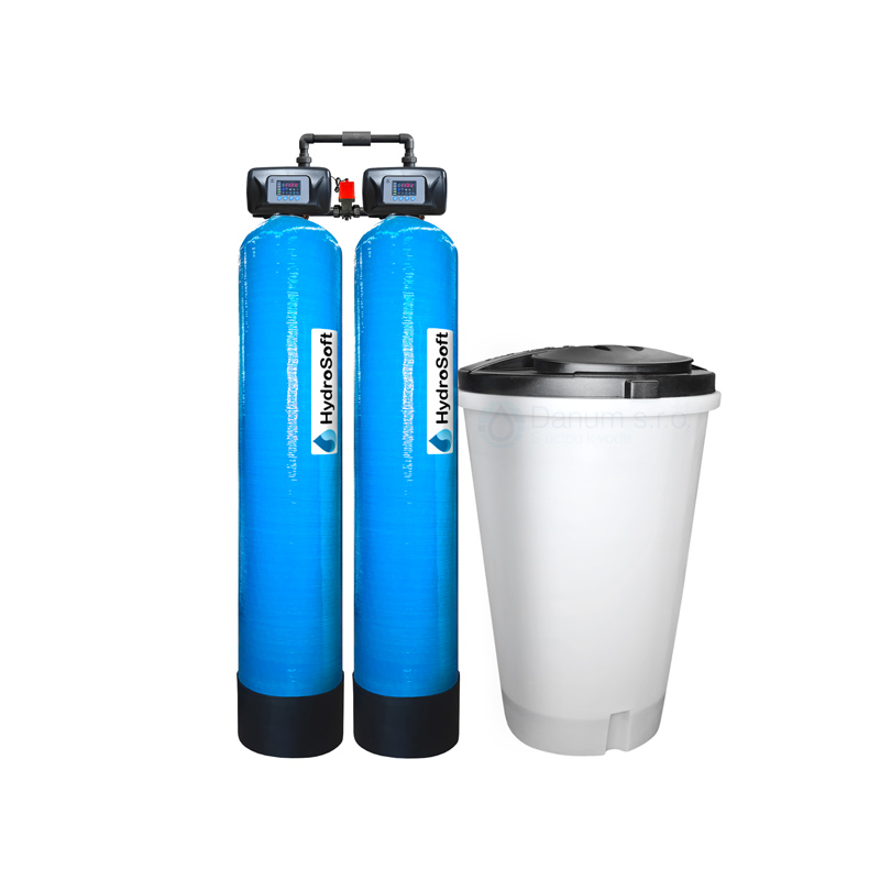 Dvojitý priemyselný zmäkčovač vody HydroSoft 400D2-HYS1-Com