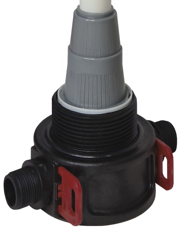 Prietoková hlava s 1" pripojením a centrálnou trubkou 54"