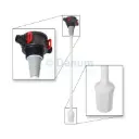 Prietoková hlava s 1" pripojením a centrálnou trubkou 54"
