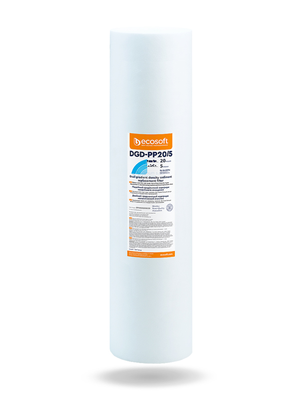 Dvojitá filtračná PP vložka 20" x 4,5" | Kombinovaná filtrácia 20/5 µm