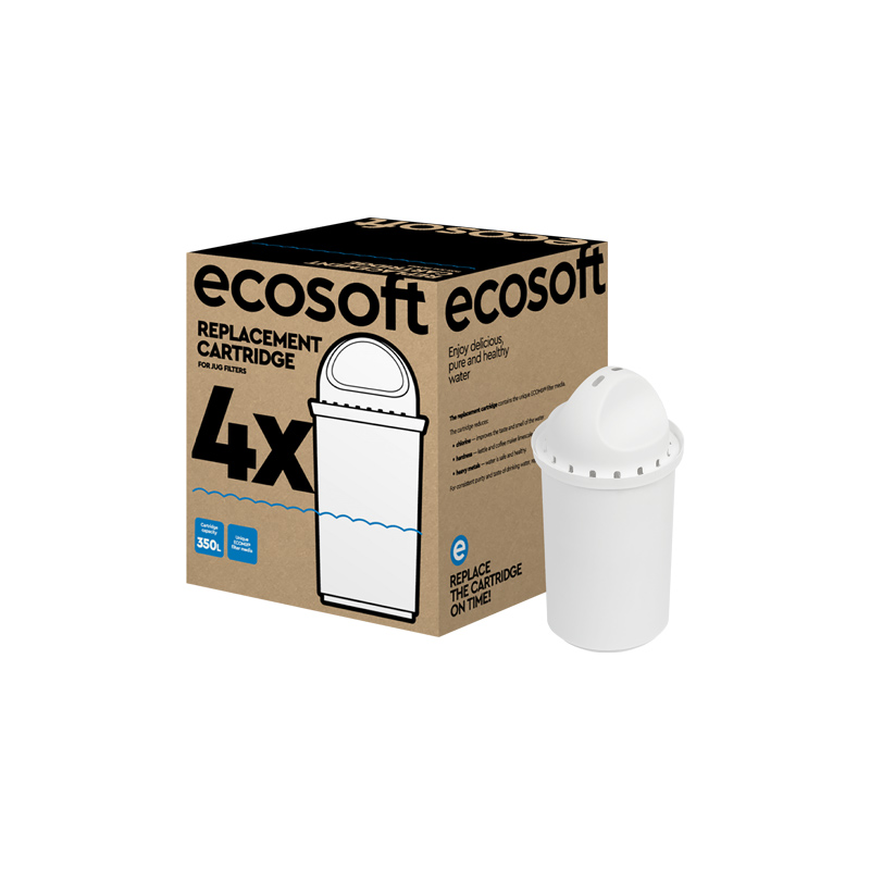 Sada 4 náhradních filtračních vložek pro filtrační konvici Ecosoft Slim