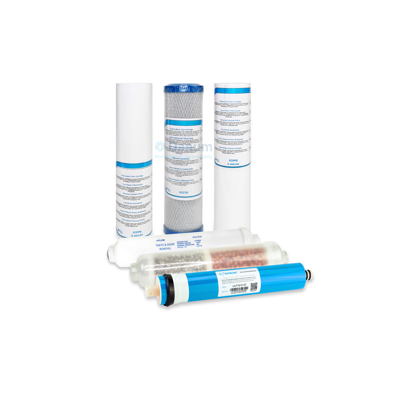 Kompletní sada náhradných filtračných vložiek pre reverzné osmózy - 50 GPD