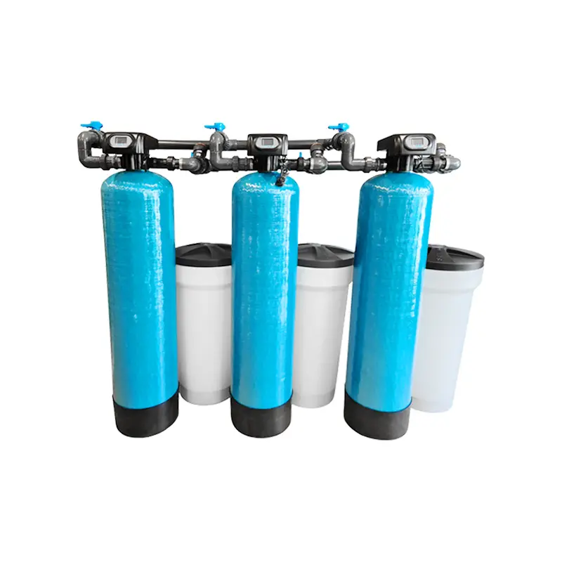 Třímodulový průmyslový změkčovač vody HydroSoft Triplex 26 m³/h