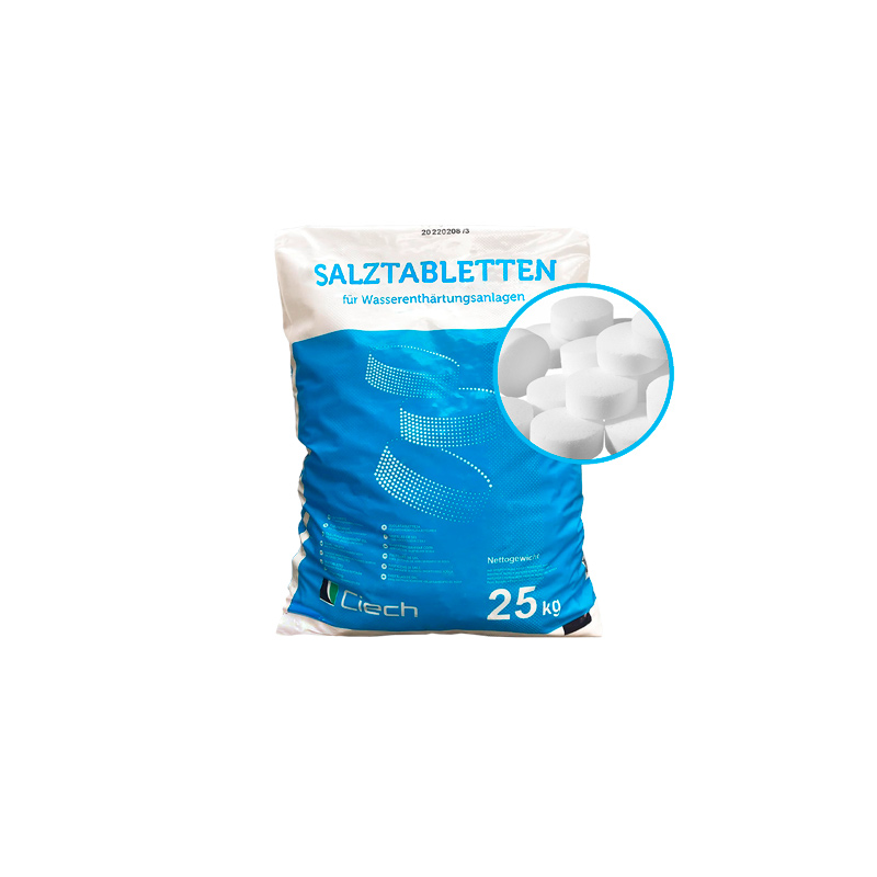 Tabletová sůl pro regeneraci pryskyřice, 25 kg/sáček