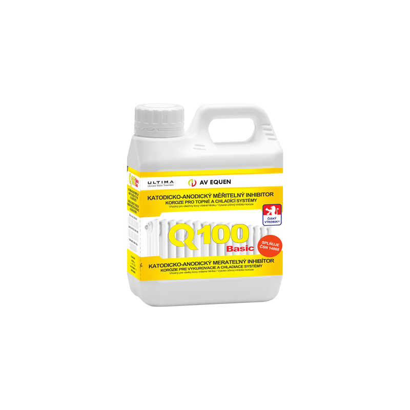 Q100 Basic koncentrovaný měřitelný inhibitor koroze 1:100