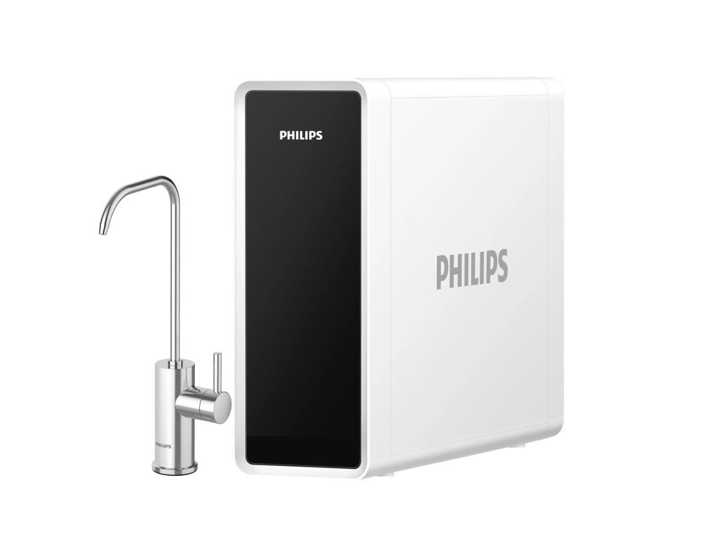 Philips poddřezový filtrační systém AUT4030R600, 2 filtry - aktivní uhlí + polyfenylen a reverzní osmóza, kapacita 1,6 l/min, včetně baterie