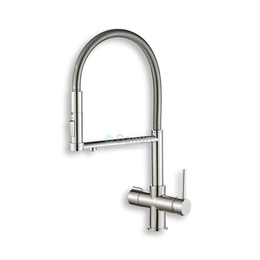 [BAT3-S/MAT] Trojcestná kuchynská batéria NITRA se sprchou