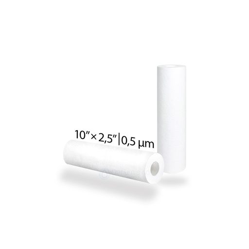 [PPS-10005] Náhradní filtrační PP vložka - lisovaní | 10” × 2,5” | 0,5 µm