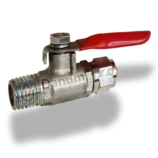 [BV-0604] Nerezový guľový ventil s rýchlospojkou a vonkajším závitom 3/8" - 1/4"