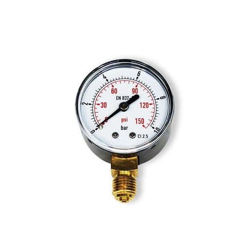 [MM-50/10A] Manometer 1/4" spodným připojením - d50 | 10 bar