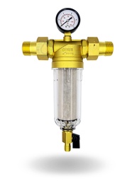 [F-1] Potrubný filter Micron 1 s manometrom a vypúšťacím ventilom