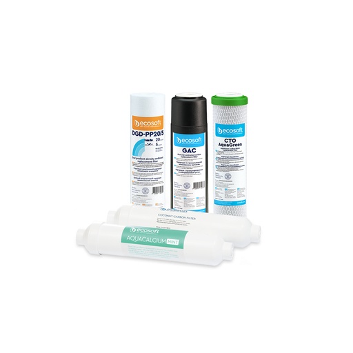 [PUREfilt5-AquaCalcium] Náhradní sada filtračních vložek pro reverzní osmózu PURE AquaCalcium MINT